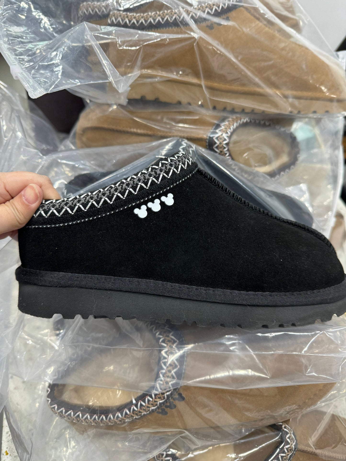 PRE - ORDER Black Mouse Slippers (ADULT)